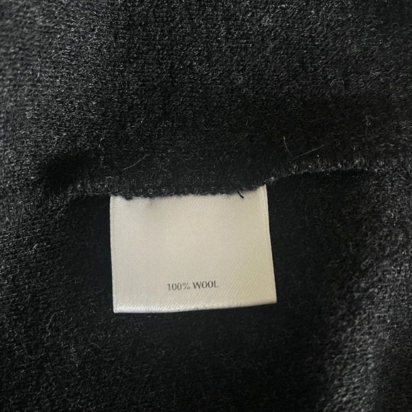 Eileen Fisher Charcoal Gray 100% Wool Crepe Sleeveless Dress SZ Petite M… - Picture 6 of 6